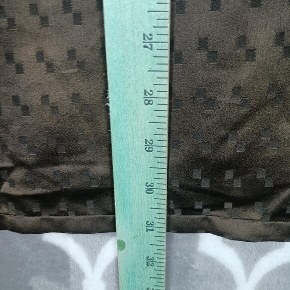 John Master Shirt Mens XL Brown Yellow Batik Long Sleeve Silky Peach Button Up - Picture 7 of 10